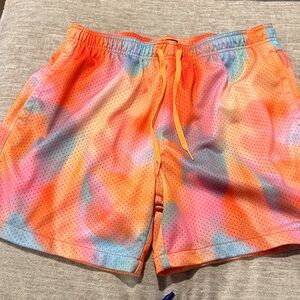 Vibrant Multicolor LCKR (from Foot Locker) Men's Shorts (size Large)